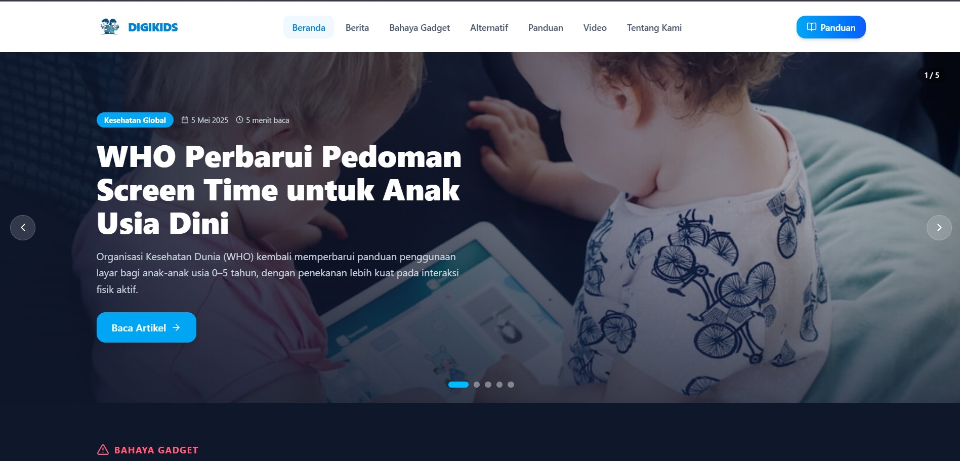 Edukasi Mengenai Bahayanya Gadget Elektronik untuk Anak-Anak Berbasis Website dan Video di RT 045 Kelurahan Karang Joang, Kota Balikpapan